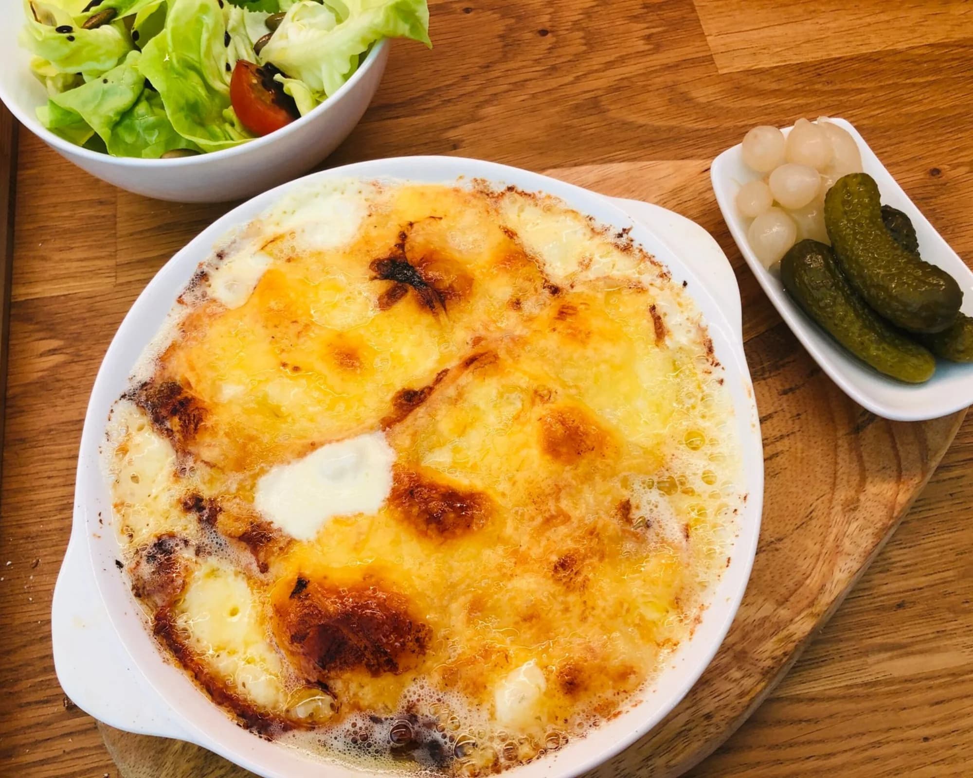 Melted Raclette Cheese